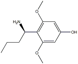 4-((1R)-1-AMINOBUTYL)-3,5-DIMETHOXYPHENOL 结构式