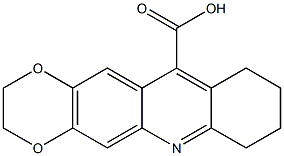 2,3,7,8,9,10-Hexahydro-[1,4]dioxino[2,3-b]acridine-11-carboxylic acid 结构式
