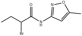 2-溴-N-(5-甲基异恶唑-3-基)丁酰胺 结构式