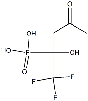 1,1,1-TRIFLUORO-2-HYDROXYPENTANE-4-ON-2-YL PHOSPHONIC ACID 结构式