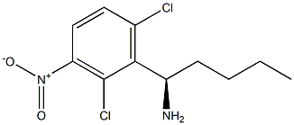 (1R)-1-(2,6-DICHLORO-3-NITROPHENYL)PENTYLAMINE 结构式