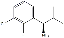 (1R)-1-(3-CHLORO-2-FLUOROPHENYL)-2-METHYLPROPYLAMINE 结构式