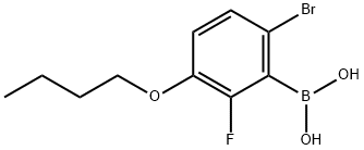 6-溴-3-丁氧基-2-氟苯硼酸 结构式
