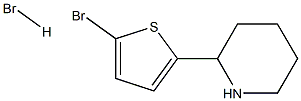 2-(5-Bromo-thiophen-2-yl)-piperidine hydrobromide 结构式