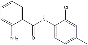 2-Amino-N-(2-chloro-4-methylphenyl)benzamide 结构式