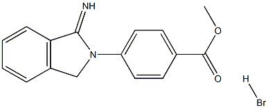 METHYL 4-(1-IMINO-1,3-DIHYDRO-2H-ISOINDOL-2-YL)BENZOATE HYDROBROMIDE 结构式