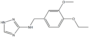 N-(4-ETHOXY-3-METHOXYBENZYL)-1H-1,2,4-TRIAZOL-3-AMINE 结构式