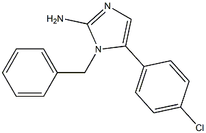 1-Benzyl-5-(4-chloro-phenyl)-1H-imidazol-2-ylamine 结构式