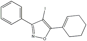 5-CYCLOHEX-1-ENYL-4-IODO-3-PHENYLISOXAZOLE 结构式