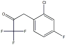 3-(2-CHLORO-4-FLUOROPHENYL)-1,1,1-TRIFLUORO-2-PROPANONE 结构式