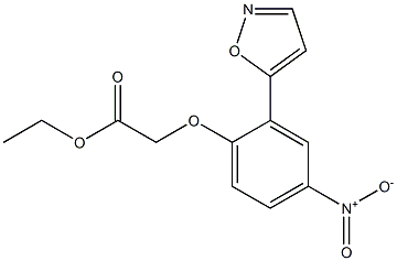 ETHYL 2-(2-(ISOXAZOL-5-YL)-4-NITROPHENOXY)ACETATE 结构式