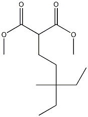 DIMETHYL 2-(3',3'-DIETHYLBUTYL)MALONATE 结构式