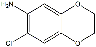 7-CHLORO-2,3-DIHYDRO-1,4-BENZODIOXIN-6-AMINE 结构式