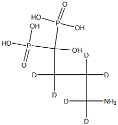 阿仑膦酸-D6氘代 结构式