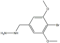 (4-BROMO-3,5-DIMETHOXY-BENZYL)-HYDRAZINE 结构式