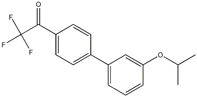 4'-(3-Isopropoxyphenyl)-2,2,2-trifluoroacetophenone 结构式