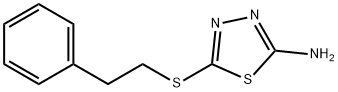 5-[(2-苯基乙基)硫代]-1,3,4-噻二唑-2-胺 结构式