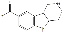 1,3,4,4A,5,9B-HEXAHYDRO-PYRIDO[4,3-B]INDOLE-8-CARBOXYLIC ACID METHYL ESTER 结构式