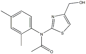 N-(2,4-DIMETHYLPHENYL)-N-[4-(HYDROXYMETHYL)-1,3-THIAZOL-2-YL]ACETAMIDE 结构式
