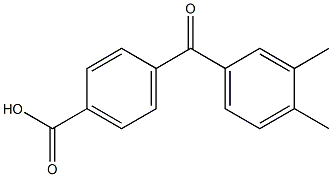 4-(3,4-DIMETHYLBENZOYL)BENZOIC ACID 结构式