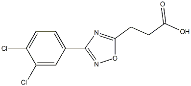 3-[3-(3,4-DICHLOROPHENYL)-1,2,4-OXADIAZOL-5-YL]PROPANOIC ACID 结构式