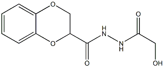 N'-GLYCOLOYL-2,3-DIHYDRO-1,4-BENZODIOXINE-2-CARBOHYDRAZIDE 结构式