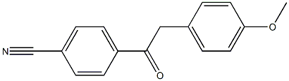 4'-Cyano-2-(4-methoxyphenyl)acetophenone 结构式
