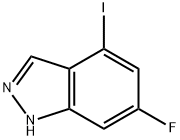 4-碘-6-氟(1H) 吲唑 结构式