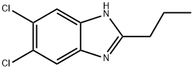 5,6-DICHLORO-2-PROPYL-1H-1,3-BENZIMIDAZOLE 结构式