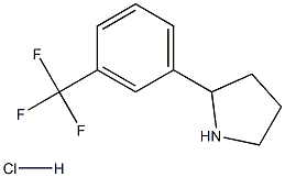2-(3-(三氟甲基)苯基)吡咯烷盐酸盐 结构式