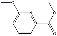 6-METHOXY-PYRIDINE-2-CARBOXYLIC ACID METHYL ESTER 结构式