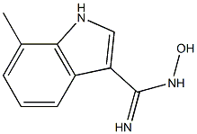 N-HYDROXY-7-METHYLINDOLE-3-CARBOXAMIDINE 结构式