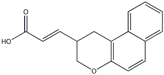 (2E)-3-(2,3-Dihydro-1H-benzo[f]chromen-2-yl)acrylic acid 结构式