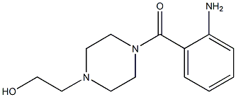 2-[4-(2-AMINOBENZOYL)PIPERAZIN-1-YL]ETHANOL 结构式