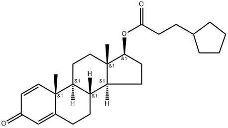 宝丹酮环戊丙酸酯 结构式