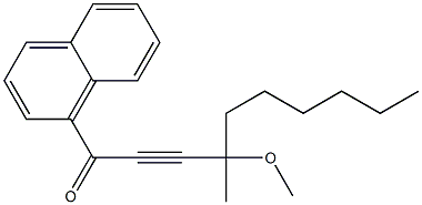 4-METHOXY-4-METHYL-1-NAPHTHALEN-1-YL-DEC-2-YN-1-ONE 结构式