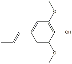 2,6-DIMETHOXY-4-((E)-PROP-1-ENYL)PHENOL 结构式