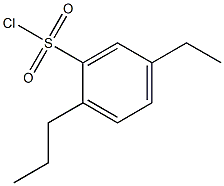 5-ETHYL-2-PROPYL-BENZENESULFONYL CHLORIDE 结构式