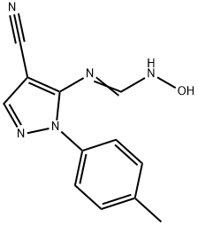 N-[4-CYANO-1-(4-METHYLPHENYL)-1H-PYRAZOL-5-YL]-N'-HYDROXYIMINOFORMAMIDE 结构式