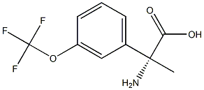 (2R)-2-AMINO-2-[3-(TRIFLUOROMETHOXY)PHENYL]PROPANOIC ACID 结构式