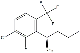 (1R)-1-[3-CHLORO-2-FLUORO-6-(TRIFLUOROMETHYL)PHENYL]BUTYLAMINE 结构式