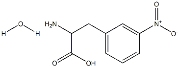 3-NITRO-DL-PHENYLALANINE HYDRATE 结构式