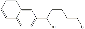 5-CHLORO-1-(2-NAPHTHYL)-1-PENTANOL 结构式