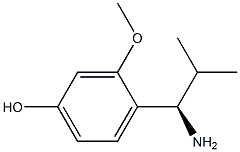 4-((1R)-1-AMINO-2-METHYLPROPYL)-3-METHOXYPHENOL 结构式