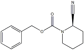 (R)-BENZYL 2-CYANOPIPERIDINE-1-CARBOXYLATE 结构式