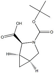 (1R,2S,5S)-3-(TERT-BUTOXYCARBONYL)-3-AZABICYCLO[3.1.0]HEXANE-2-CARBOXYLIC ACID 结构式