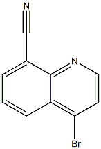 4-BROMO-8-CYANOQUINOLINE 结构式