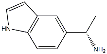 (1S)-1-INDOL-5-YLETHYLAMINE 结构式