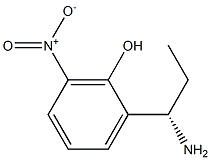 2-((1S)-1-AMINOPROPYL)-6-NITROPHENOL 结构式