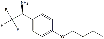 (1S)-1-(4-BUTOXYPHENYL)-2,2,2-TRIFLUOROETHYLAMINE 结构式